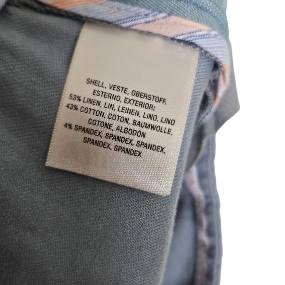 Anthropologie Ett:twa Cropped Pants Women's US 10P Blue Gray High Waist Casual - Picture 10 of 13